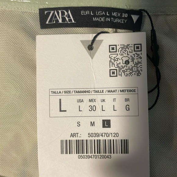 ZARA STRAPLESS TULLE DRESS - Picture 9 of 10